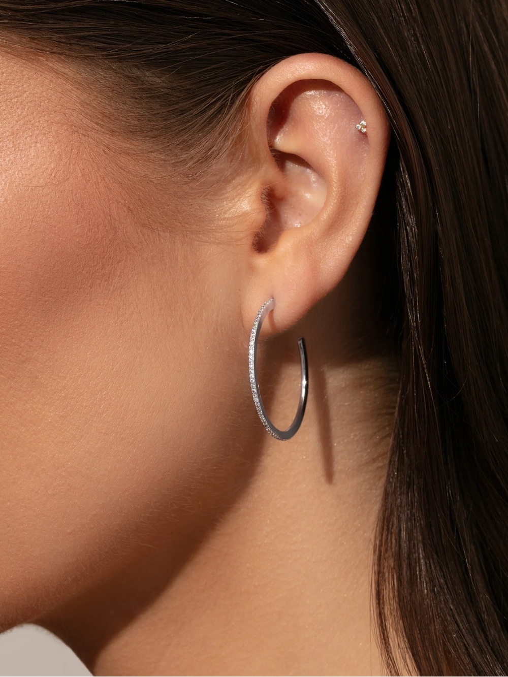 Uncommon James Pavé Hoop Earrings